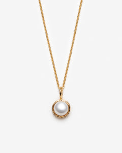 collier perle blanche minimaliste - Lidia