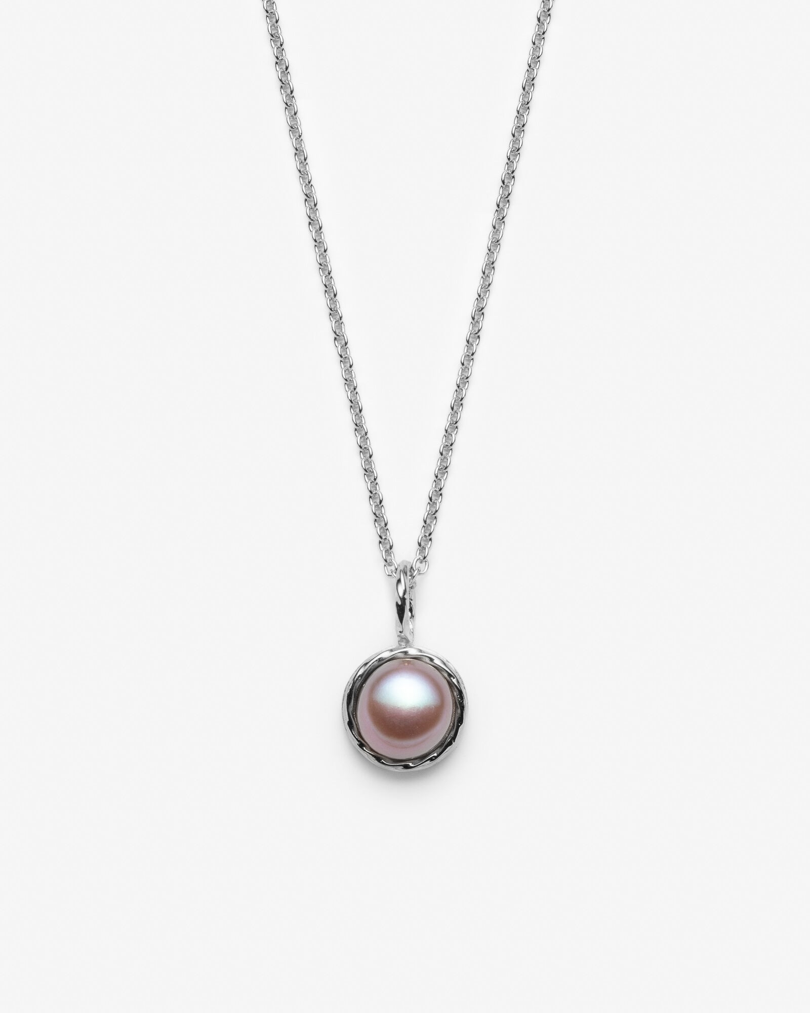Collier avec perle rose - Perle d'eau douce naturelle - Lidia