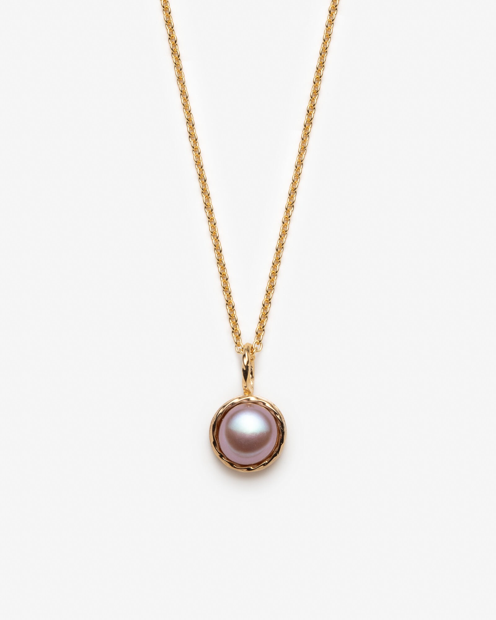 Collier avec perle rose - Perle d'eau douce naturelle - Lidia