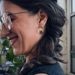 Double Dare – Grosses boucles d’oreilles texturées faites à la main - Lidia