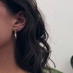 Chocolate Chip – Boucles d’oreille triangle minimalistes - Lidia
