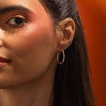 boucles d’oreilles créoles argent fabriquées au Canada