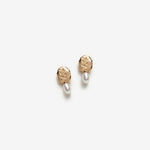 petites boucles d'oreilles ovales fabriquées à la main - Lidia