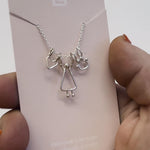 collier pour maman avec pendentifs en argent fabriques au Québec