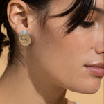 Boucles d’oreilles cercles entrelacés en argent sterling avec texture