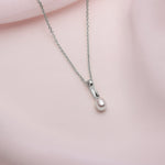 pendentif délicat avec perle naturelle - Lidia