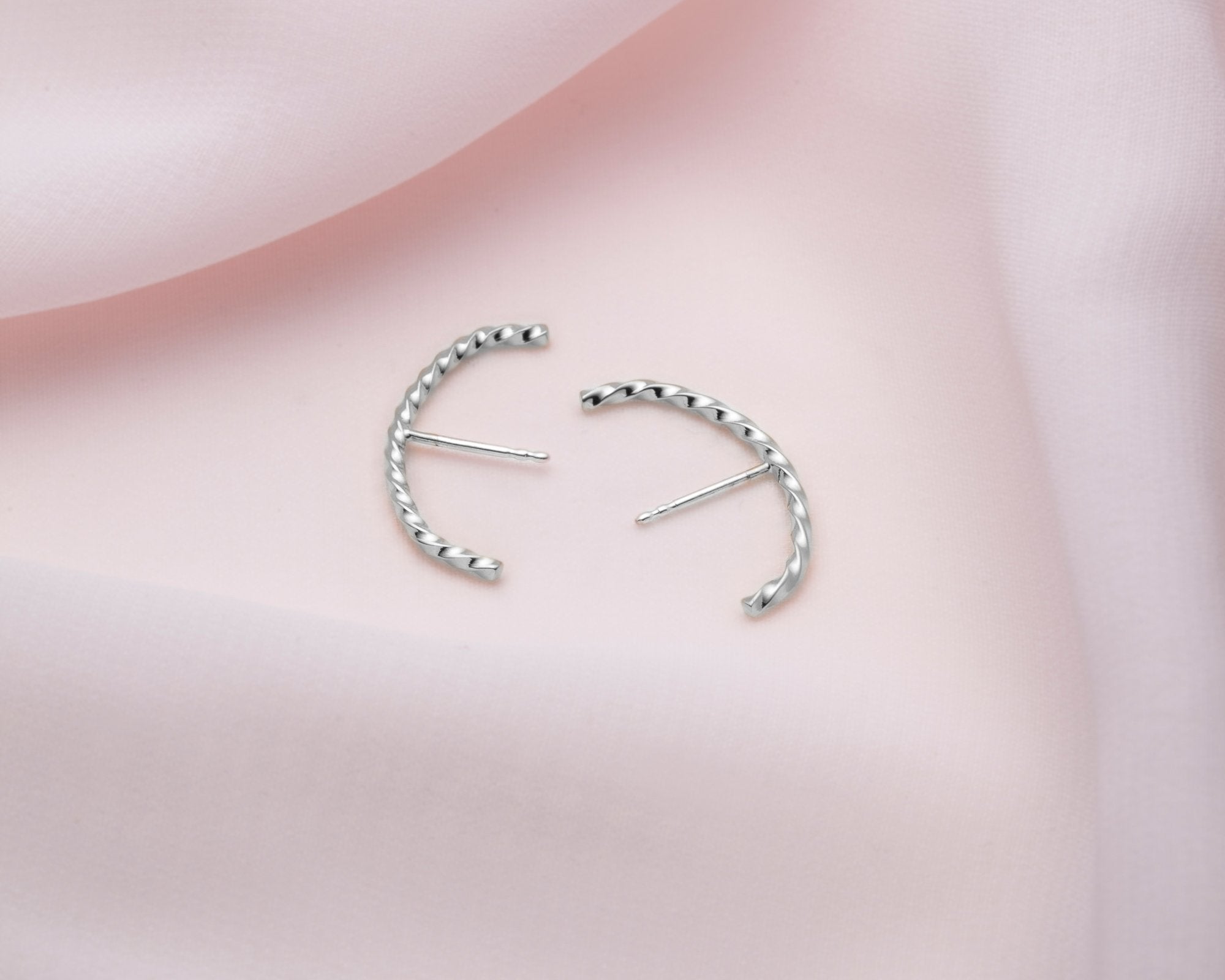 boucles d'oreilles suspenders en argent - Lidia