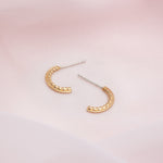 boucles d'oreilles avec perle blanche - Lidia