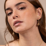 Chantal - Longues boucles d'oreilles avec breloque - Lidia