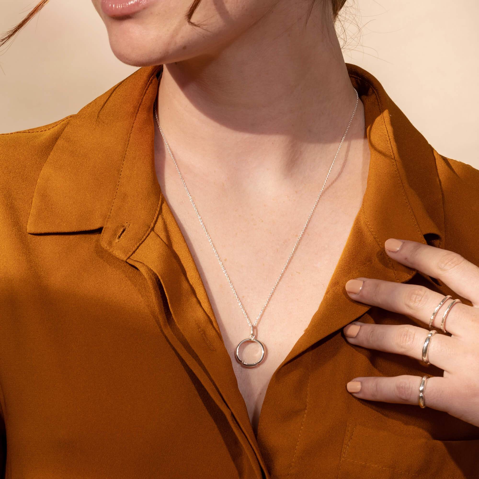 Sophie - Jonc texturé en argent - Lidia