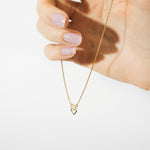 collier minimaliste coeur en argent - Lidia