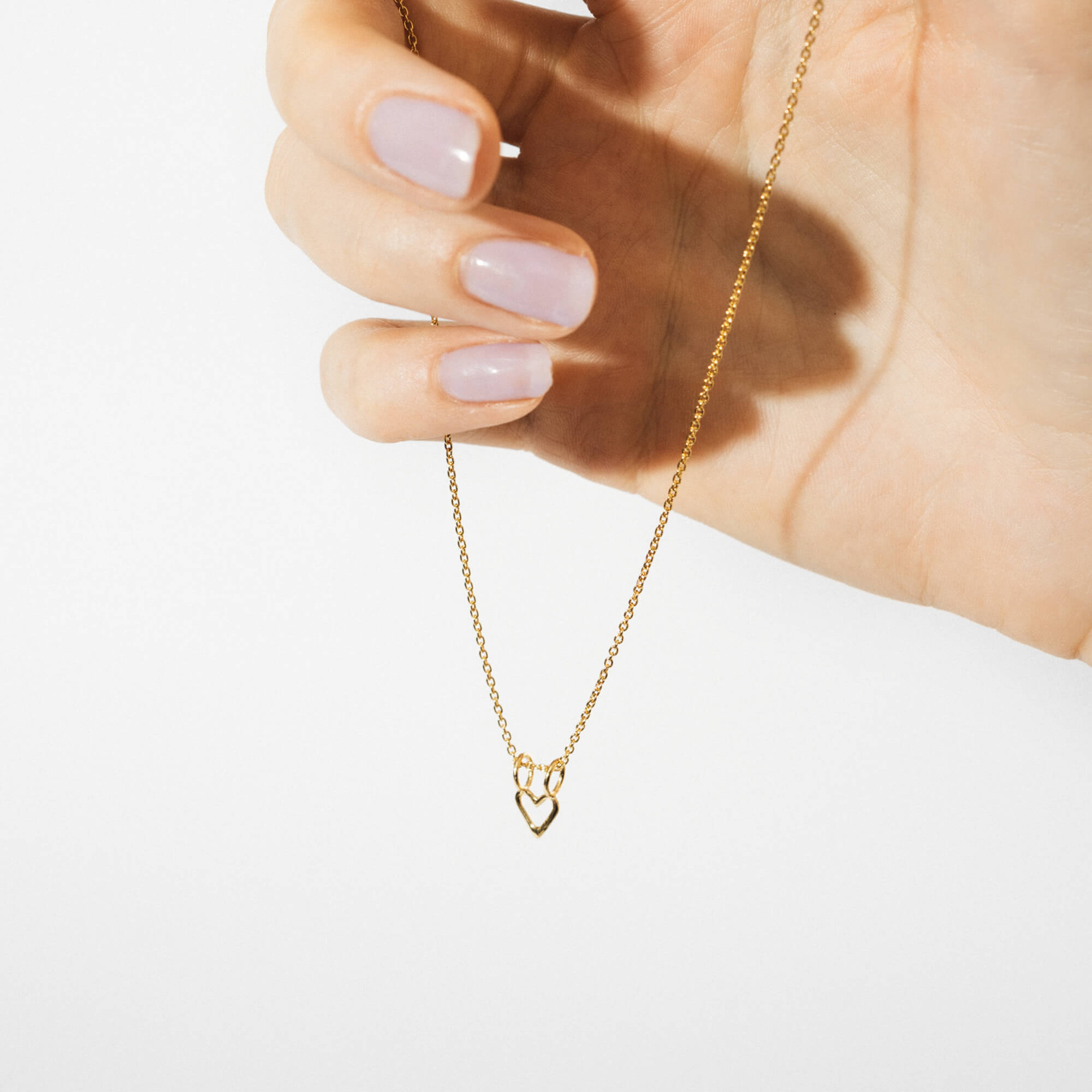 collier minimaliste coeur en argent - Lidia