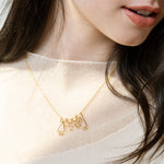 collier minimaliste en or pour maman de 2 garçons - Lidia