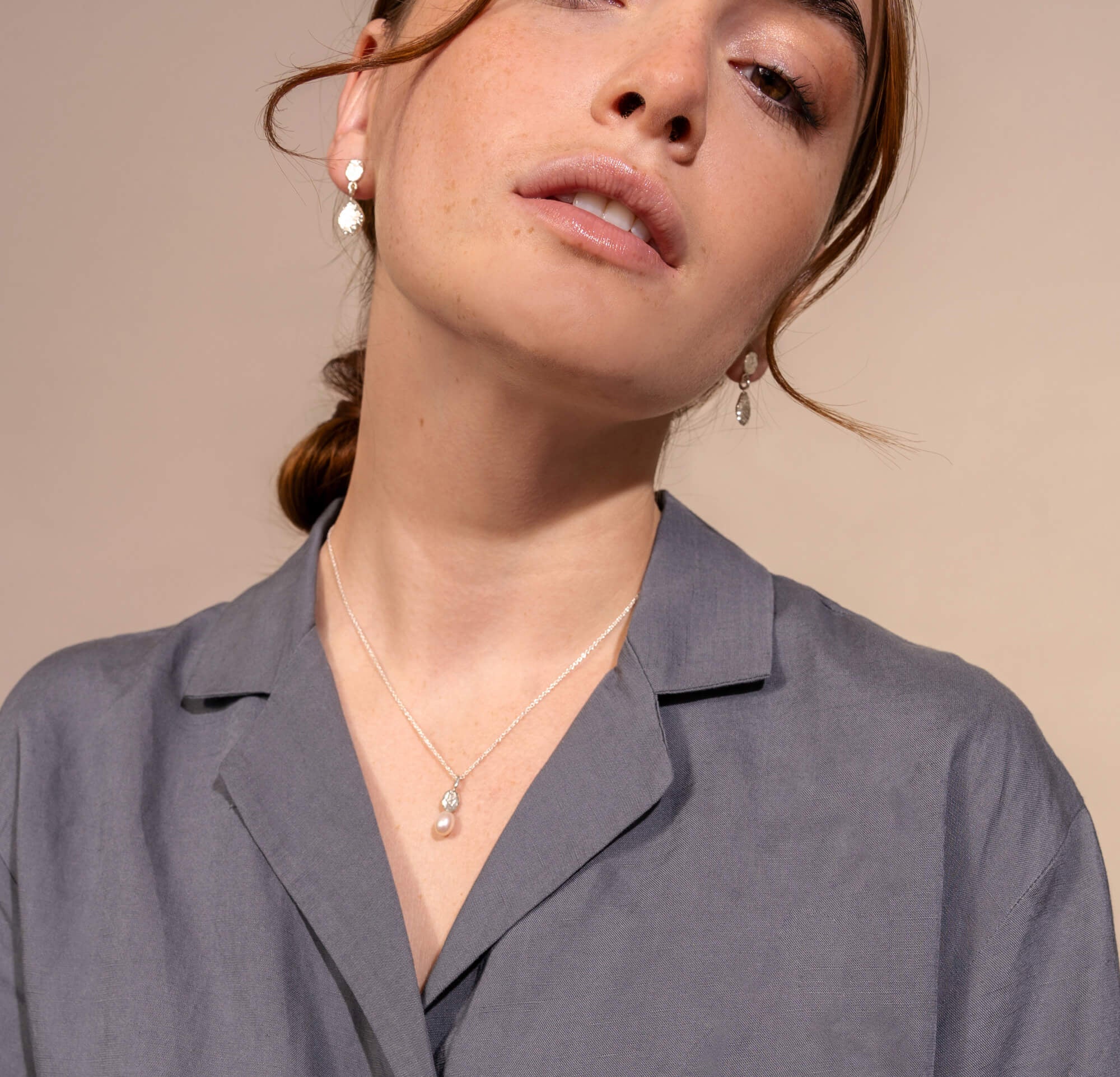 Janette - Boucles d'oreilles en argent sterling faites à Montréal - Lidia