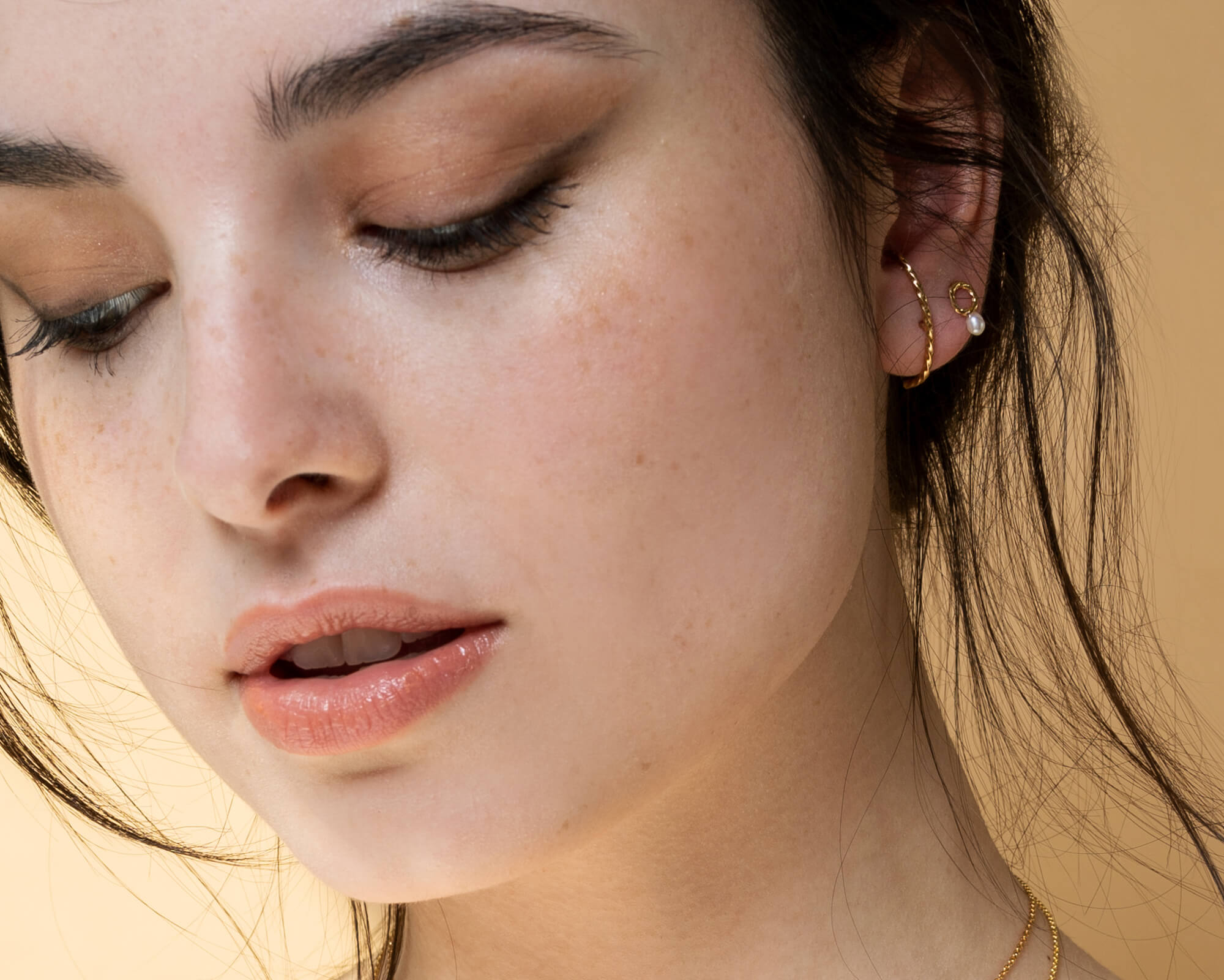 boucles d'oreilles suspenders en argent - Lidia