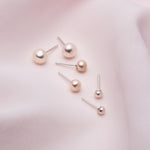trio de boucles d'oreilles perles - Lidia