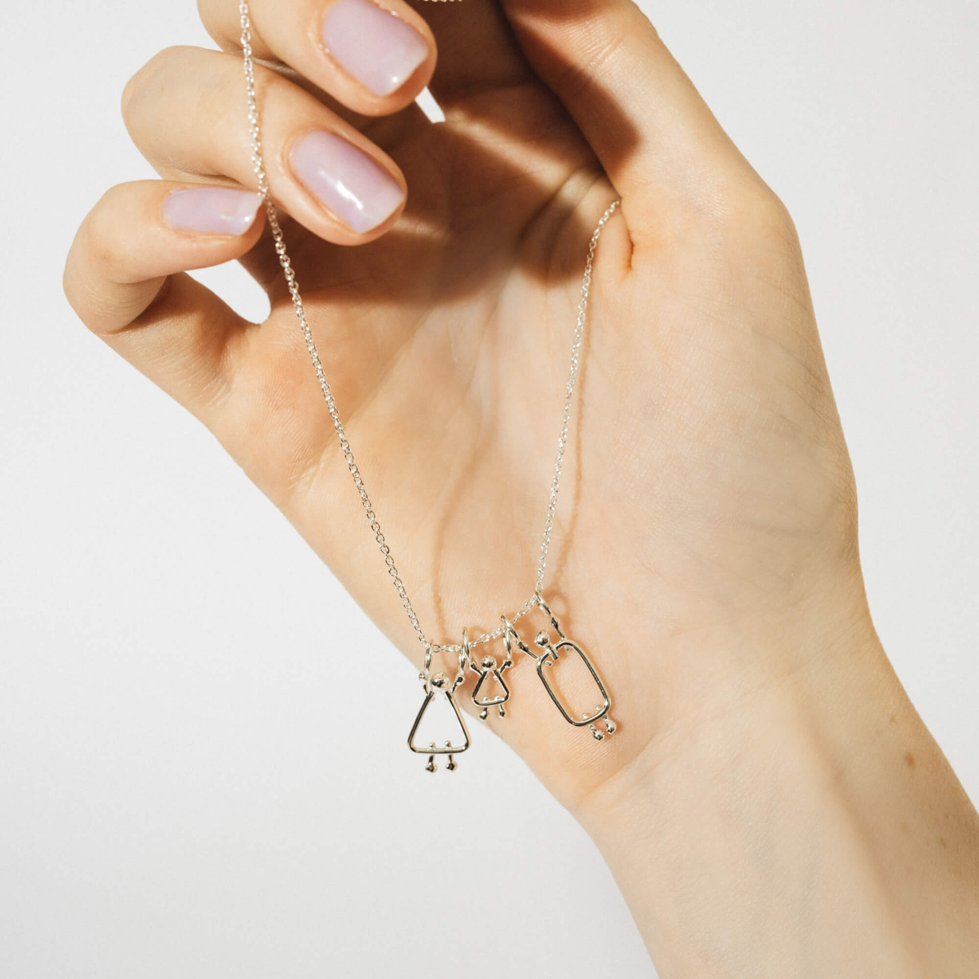 collier pour maman d'une fille en or massif 14k - Lidia