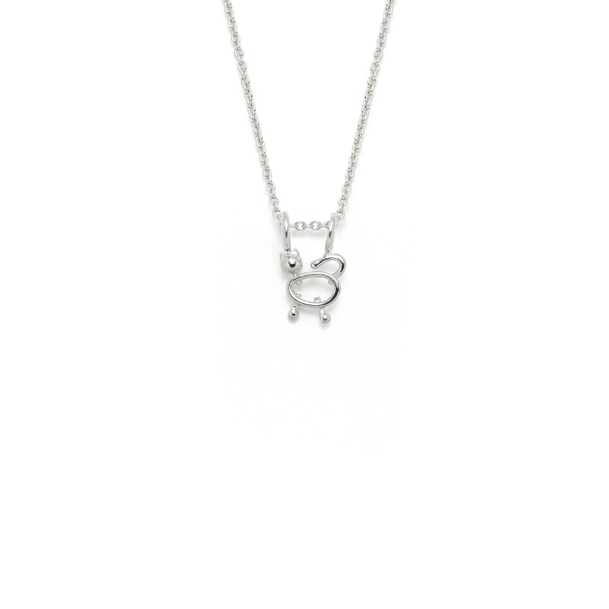 collier minimaliste chat - Lidia