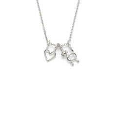 collier coeur et chien - Lidia
