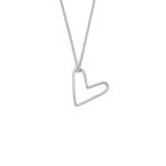 collier pendentif coeur argent - Lidia