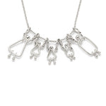 collier maman, 2 filles, garçon et papa - Lidia