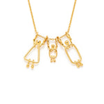 collier pour maman d'un garçon fait au Québec en or massif 14k - Lidia