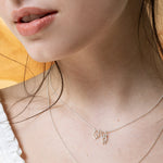 collier en argent coeur et garçon - Lidia