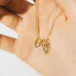 collier en argent coeur et garçon - Lidia