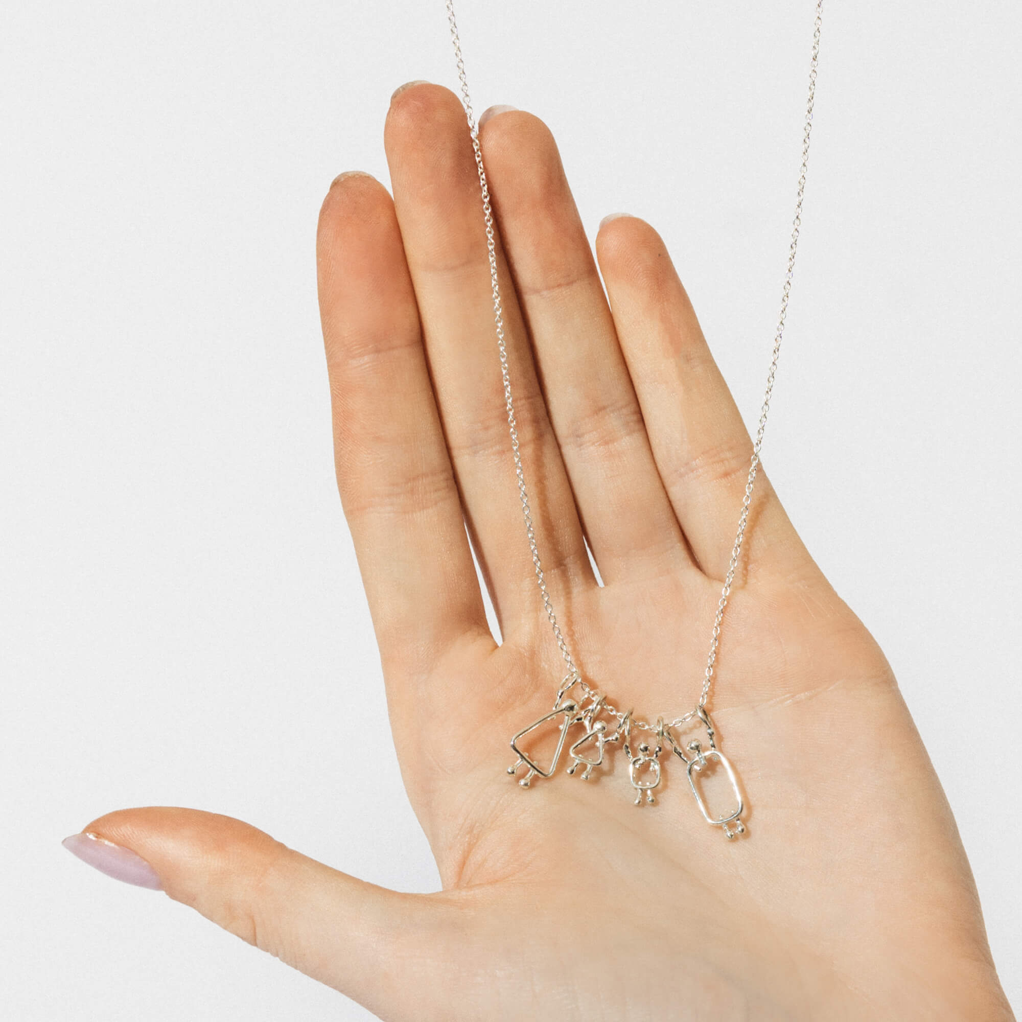 collier délicat en argent papa - Lidia