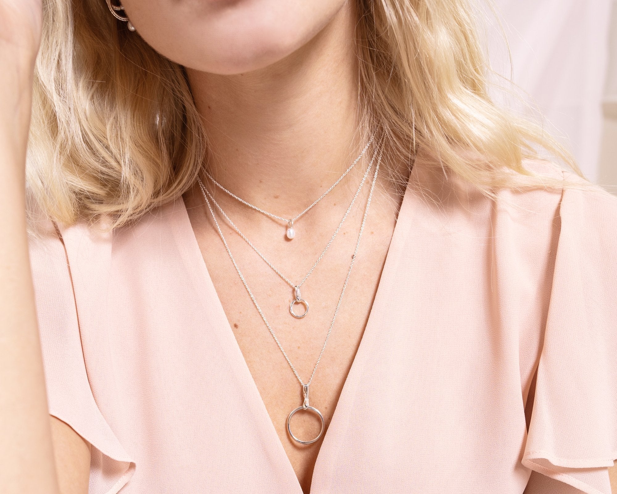petit collier cercle réversible - Lidia