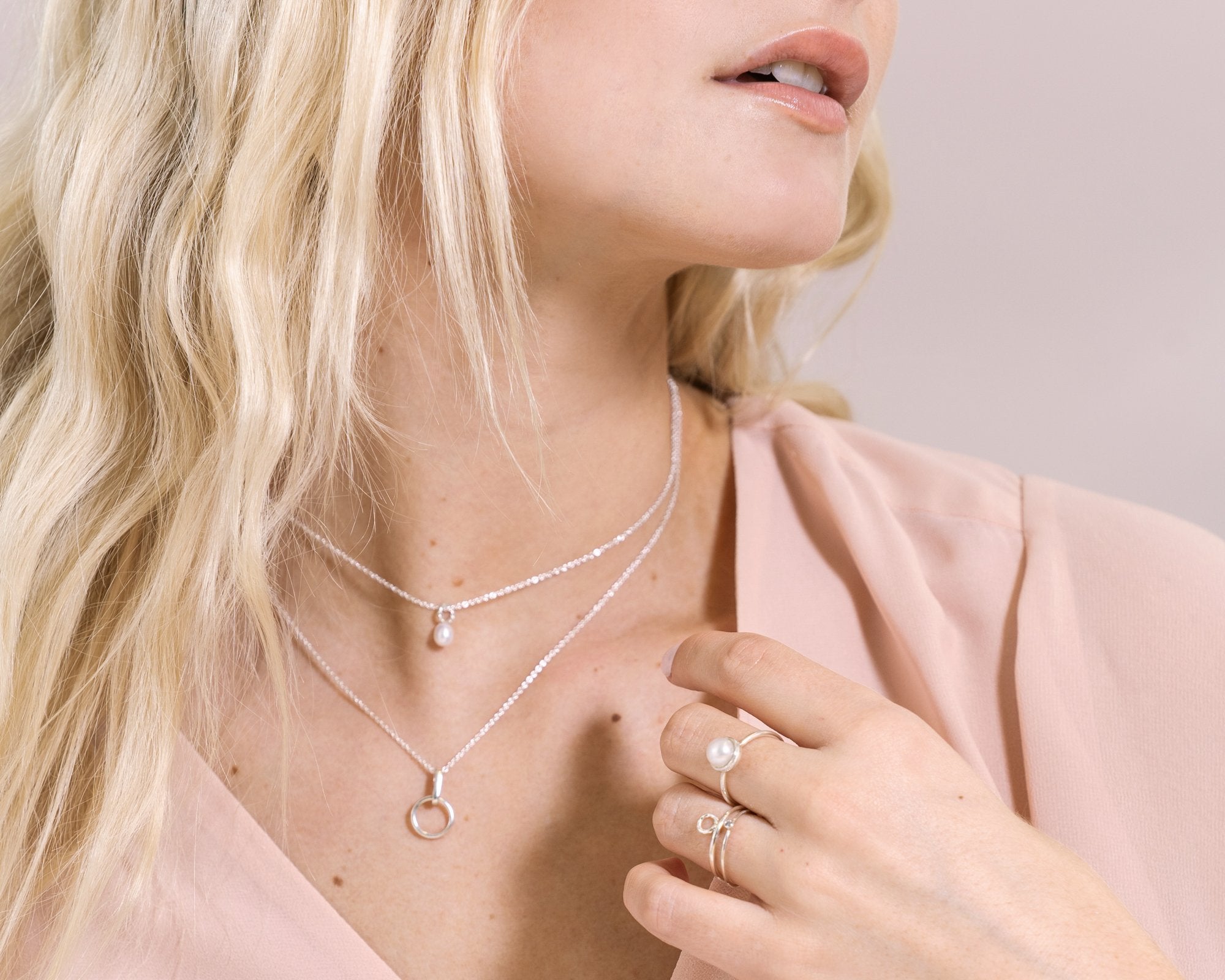petit collier cercle réversible - Lidia