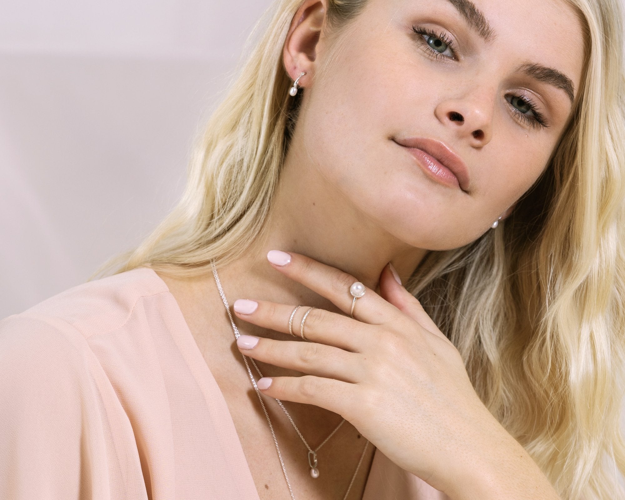 boucles d'oreilles barres avec perles - Lidia