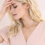 boucles d'oreilles avec perle pendante - Lidia