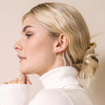 ear jackets avec perles blanches - Lidia