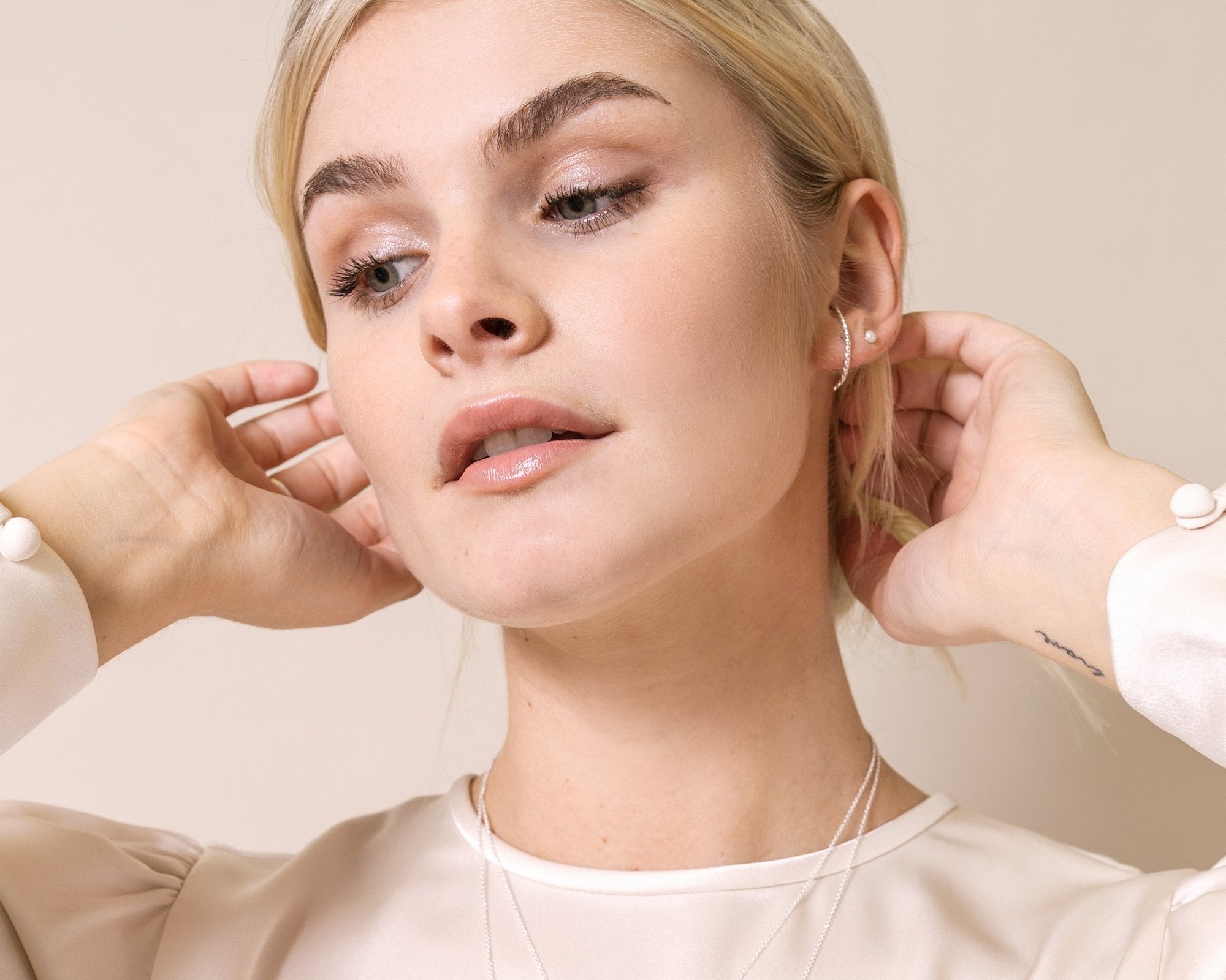 boucles d'oreilles suspenders en argent - Lidia