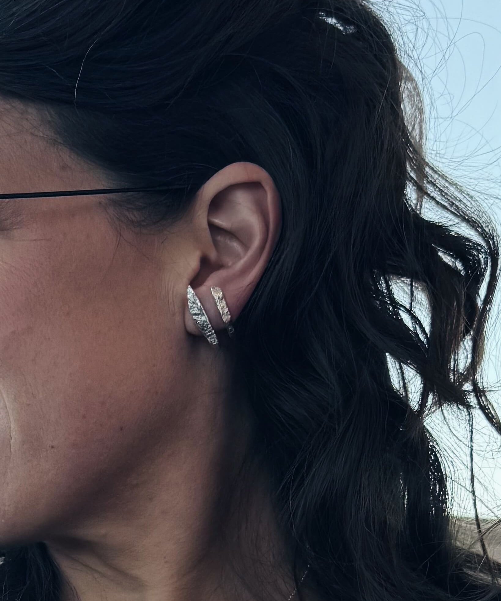 Rise – Boucles d’oreille montantes faites à la main - Lidia