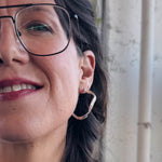 Émilie - Grands anneaux d’oreilles ondulés fait au Québec - Lidia