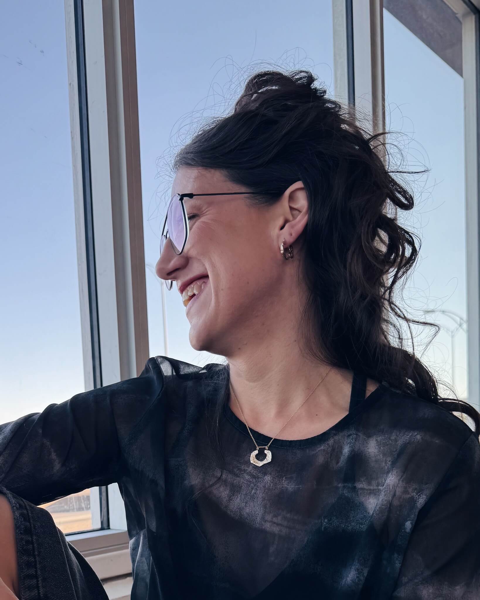 Shine – Collier pendentif réversible fait à la main - Lidia