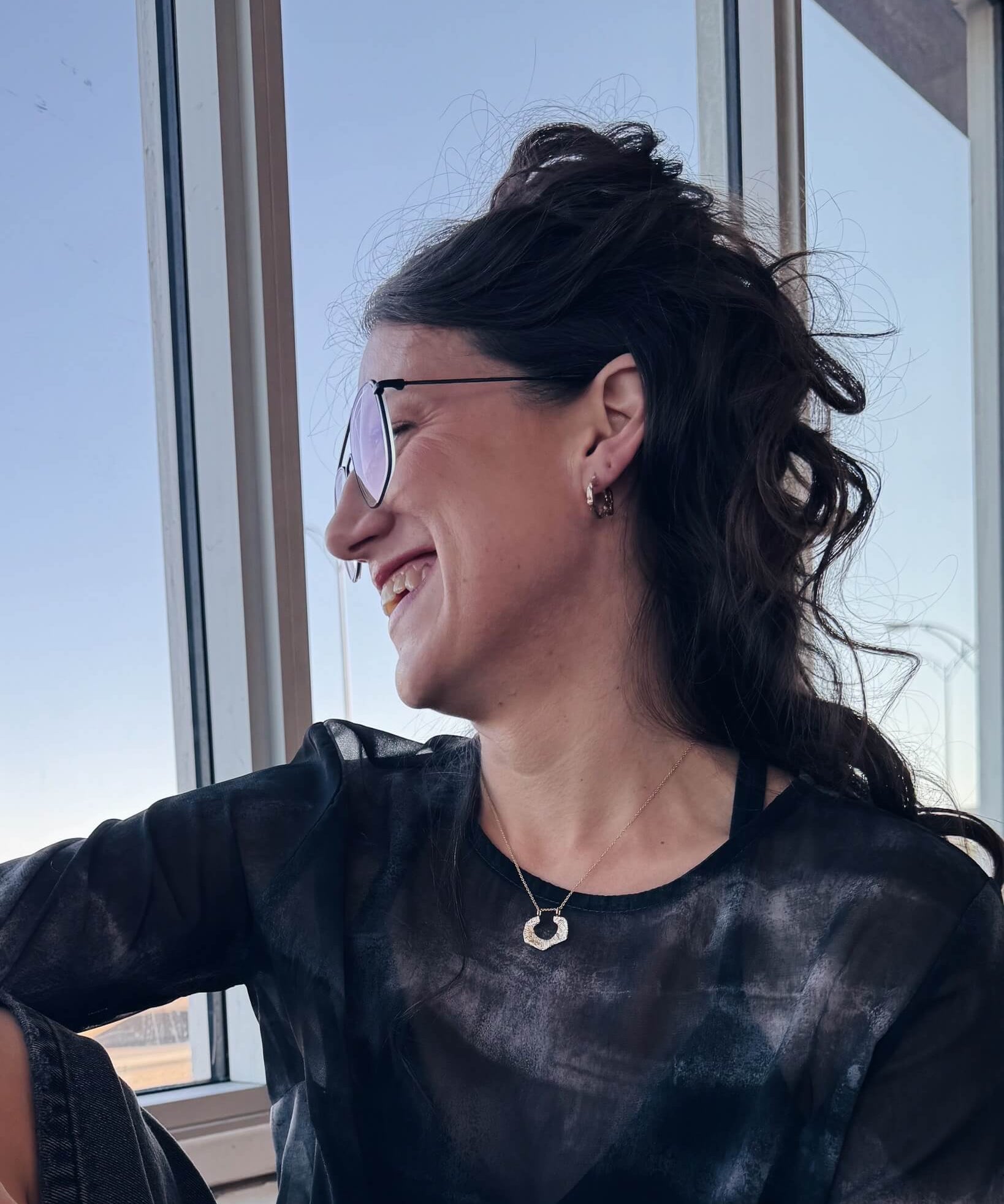 Slice of Courage – Anneaux d’oreilles réversibles faits à la main - Lidia