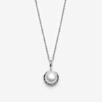 collier perle blanche minimaliste - Lidia