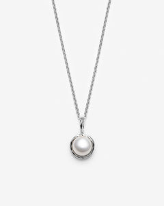 collier perle blanche minimaliste - Lidia
