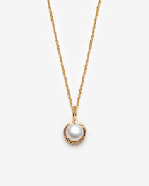 collier perle blanche minimaliste - Lidia