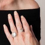 bague texturée oxydée - Lidia
