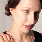 boucles d'oreilles en 3D avec crochets - Lidia