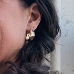 Double Dare – Grosses boucles d’oreilles texturées faites à la main - Lidia