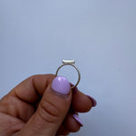 bague minimaliste avec bloc en argent - Lidia