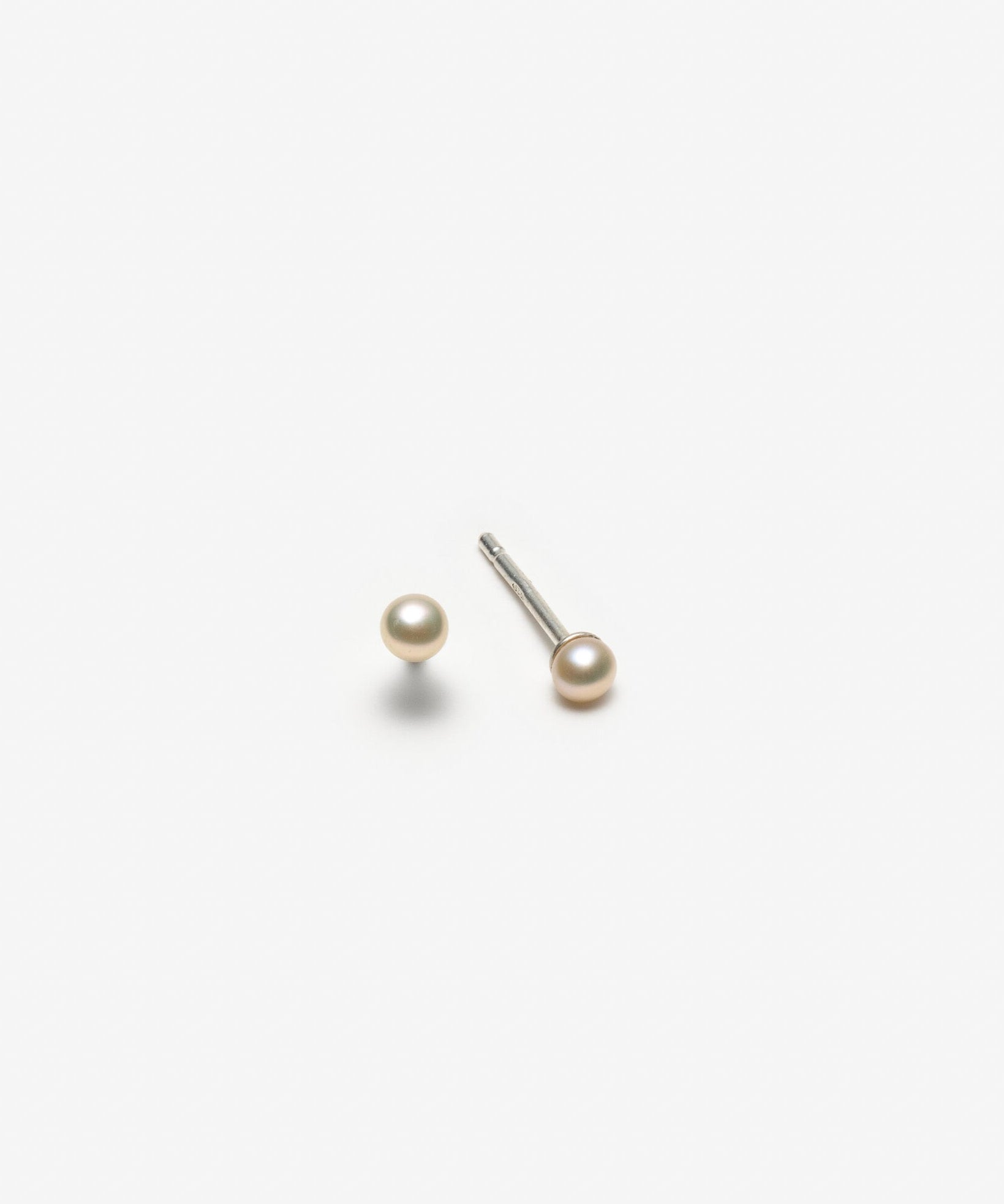 Mini boucles d’oreilles avec perles - Idéales pour deuxième trou d'oreilles - 3 mm