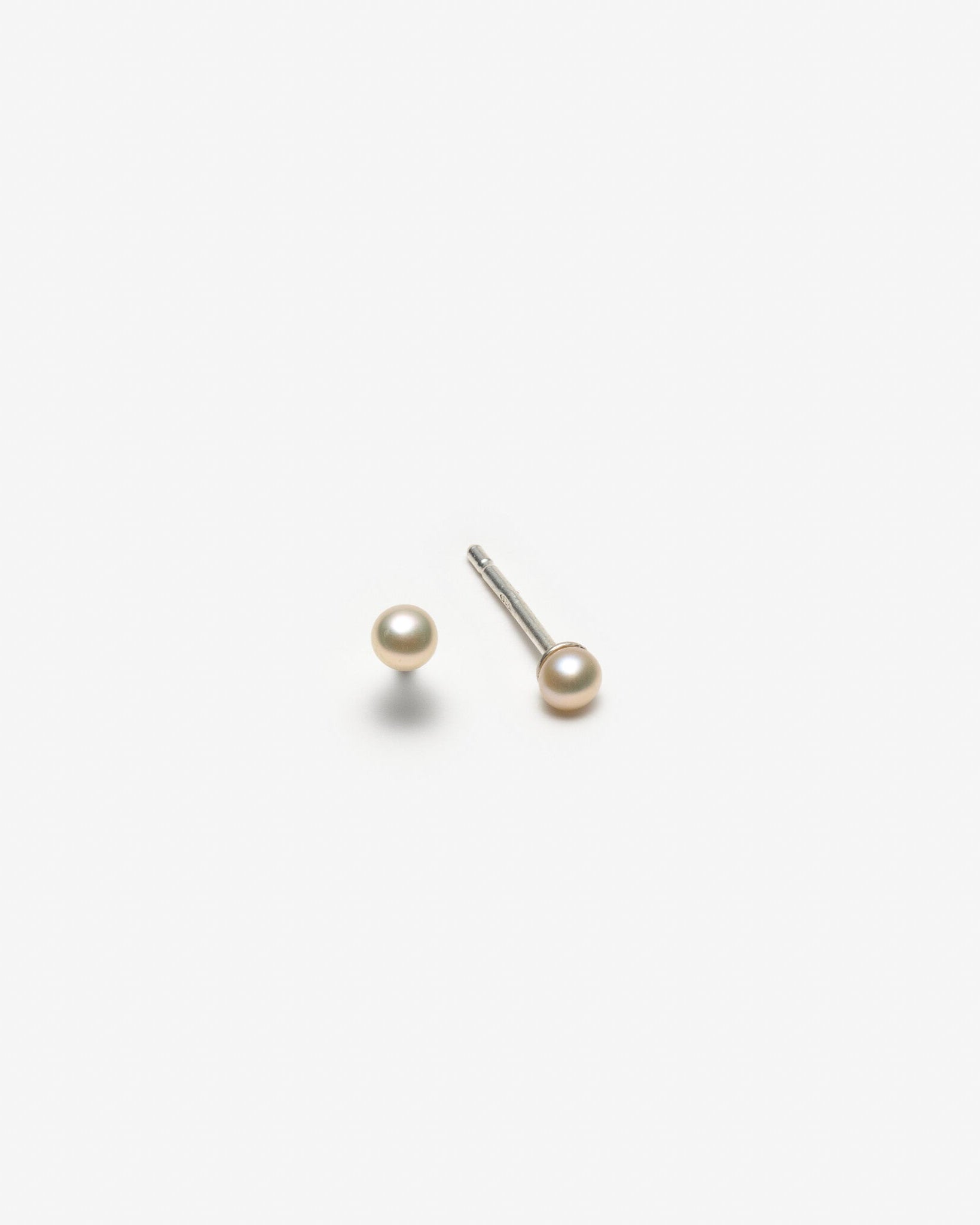 Mini boucles d’oreilles avec perles - Idéales pour deuxième trou d'oreilles - 3 mm