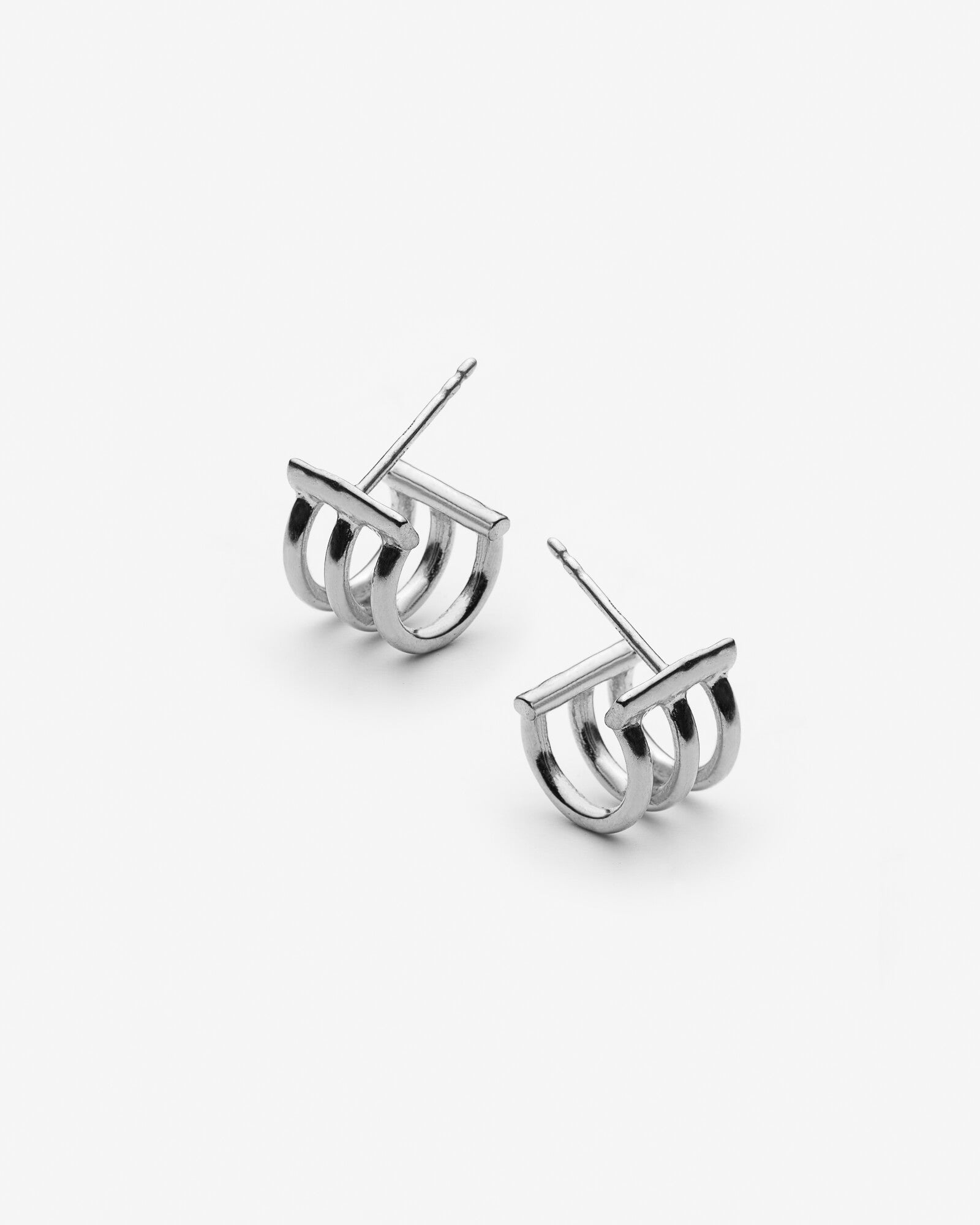 boucles d'oreilles triple anneaux - Lidia