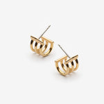 boucles d'oreilles triple anneaux - Lidia